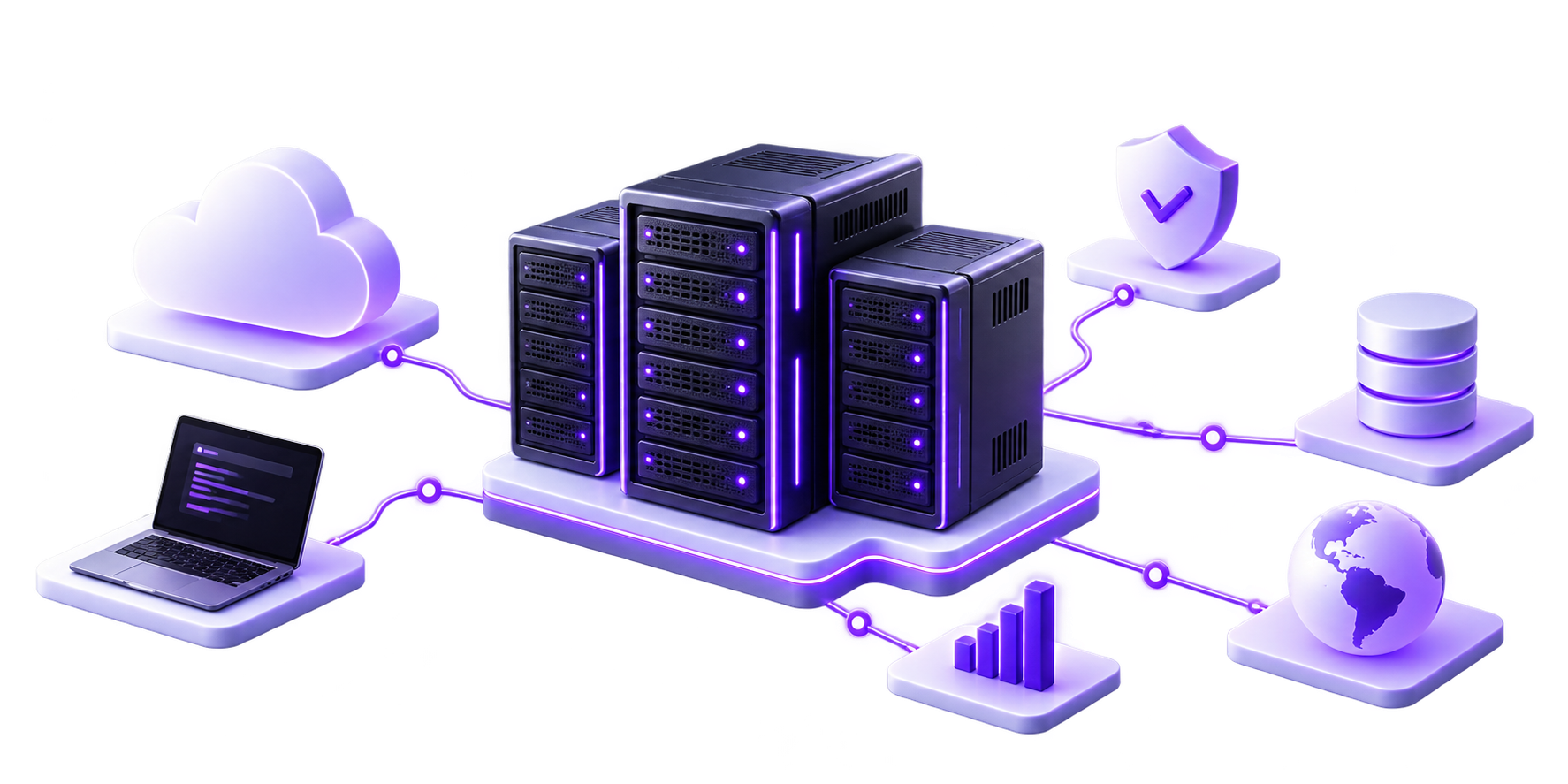 Servidores, nuvem, segurança e conectividade da Kronic Host